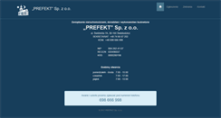 Desktop Screenshot of prefekt.pl