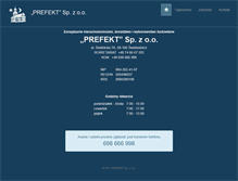 Tablet Screenshot of prefekt.pl